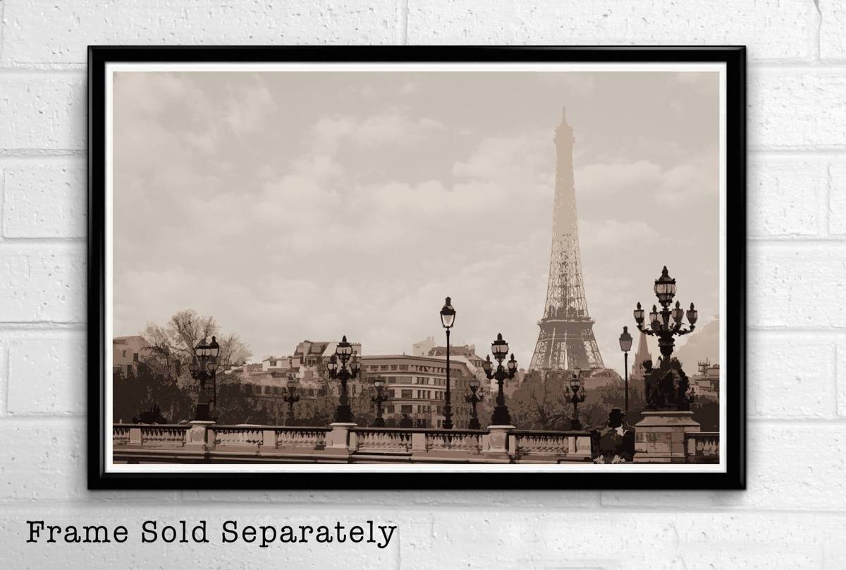 Eiffel Tower #3 - Paris Landmark France Monument Europe Travel - Poster | Canvas Wall Art Print