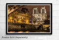 Cathedral Notre Dame Illustration #2 - French Landmark Paris Landmark Europe Travel - Poster | Canvas Wall Art Print