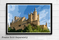 Alc‚àö¬®‚àö¬∞zar Of Segovia Illustration - Spain Landmark European Spanish Europe - Poster | Canvas Wall Art Print