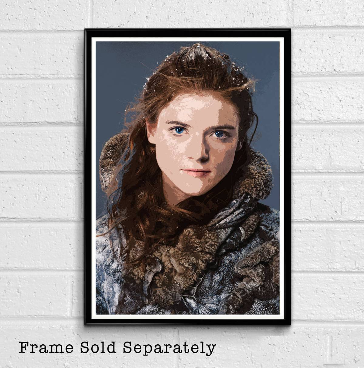 Ygritte The Wildling From Game Of Thrones Illustration - Fantasy Song Of Ice And Fire - Poster | Canvas Wall Art Print