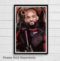 Deadshot From Suicide Squad Illustration - Comic Book Film Will Smith Superhero Movie - Poster | Canvas Wall Art Print