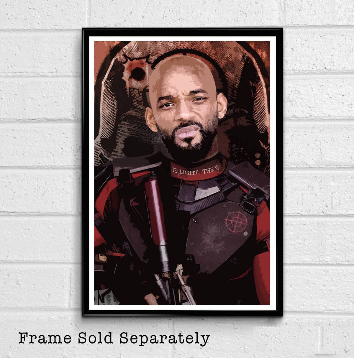 Deadshot From Suicide Squad Illustration - Comic Book Film Will Smith Superhero Movie - Poster | Canvas Wall Art Print