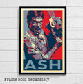 Ash Illustration - Evil Dead And Army Of Darkness Bruce Campbell - Poster | Canvas Wall Art Print