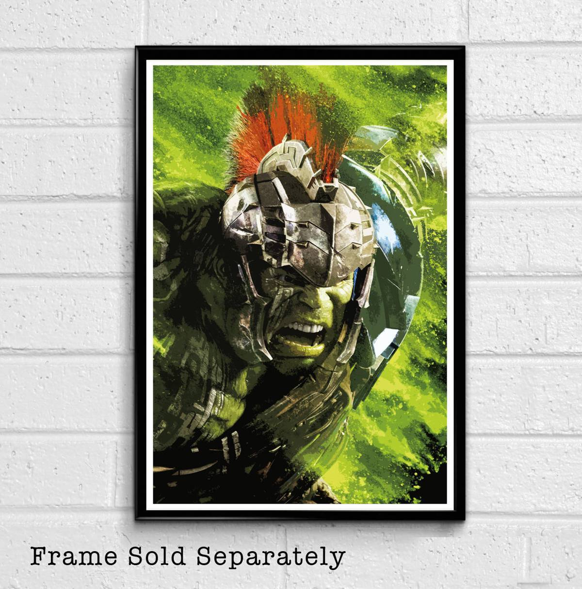 Hulk From Thor Ragnarok Illustration #1 - Marvel Film Avengers Movie Superhero Comicbook - Poster | Canvas Wall Art Print