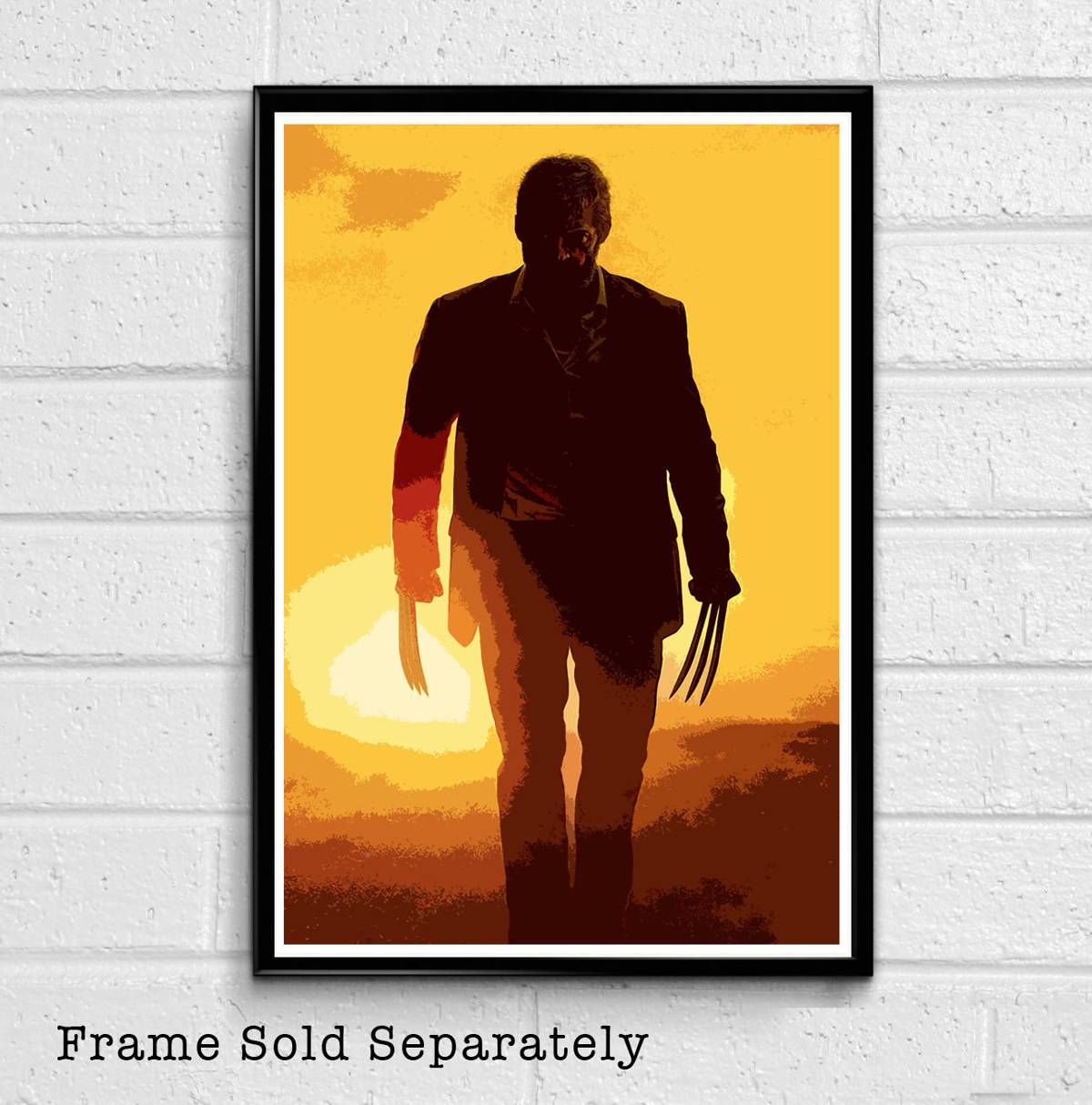 Wolverine Xmen Hugh Jackman Logan Illustration #3 - Superhero Comicbook Film Movie - Poster | Canvas Wall Art Print