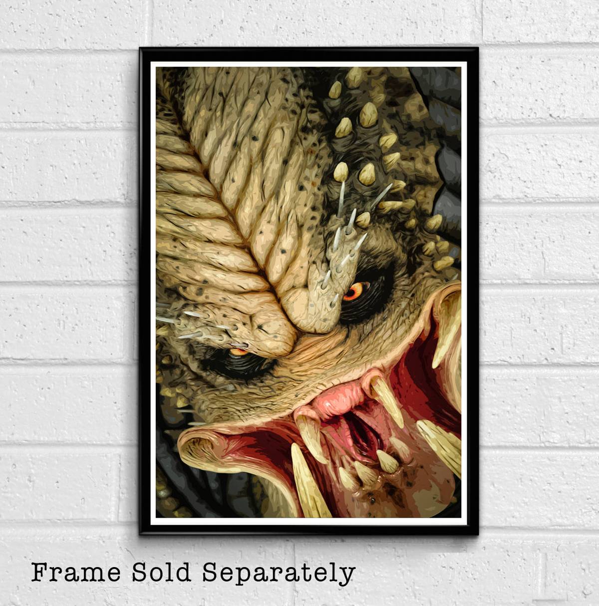 Predator Illustration #1 - Horror Sci-Fi Movie Alien Monster Film - Poster | Canvas Wall Art Print
