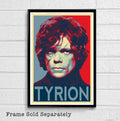 Tyrion Lannister Political Poster Game Of Thrones Illustration - Fantasy Song Of Ice And Fire - Poster | Canvas Wall Art Print