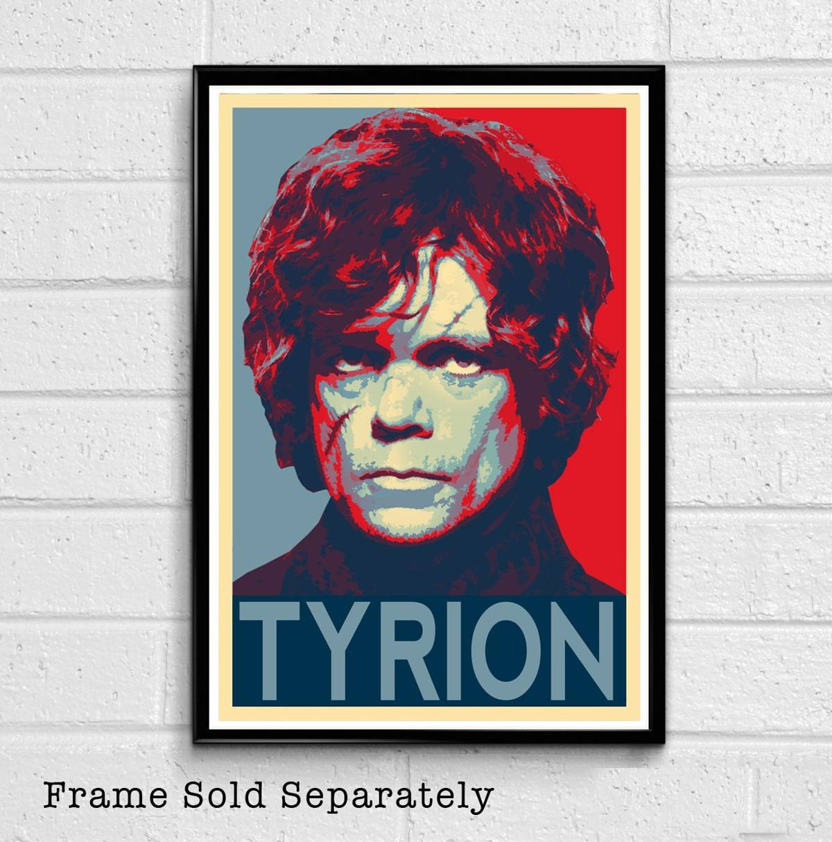 Tyrion Lannister Political Poster Game Of Thrones Illustration - Fantasy Song Of Ice And Fire - Poster | Canvas Wall Art Print