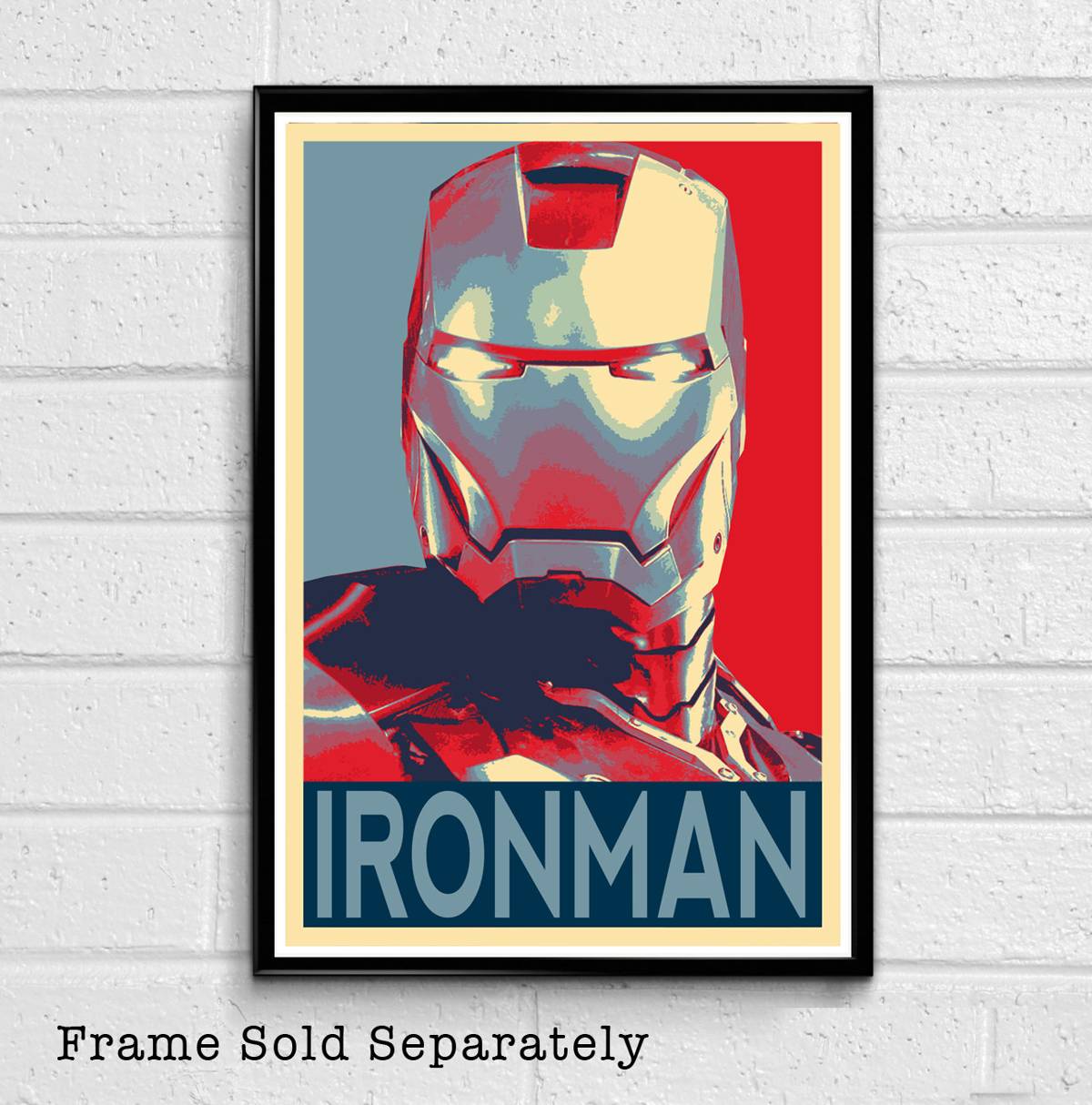 Iron Man Political Poster #2 Illustration - Marvel Avengers Film Movie Superhero Comicbook - Poster | Canvas Wall Art Print
