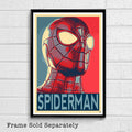 Spiderman Political Illustration - Homecoming Avengers Marvel Film Superhero Movie Comicbook - Poster | Canvas Wall Art Print