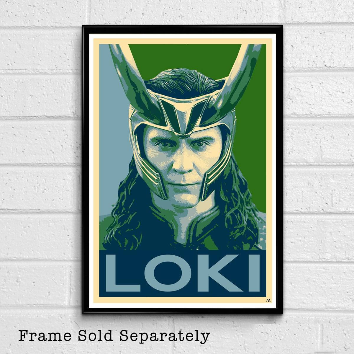 Loki Illustration #1 - Ragnarok Avengers Marvel Film Superhero Movie Comicbook - Poster | Canvas Wall Art Print