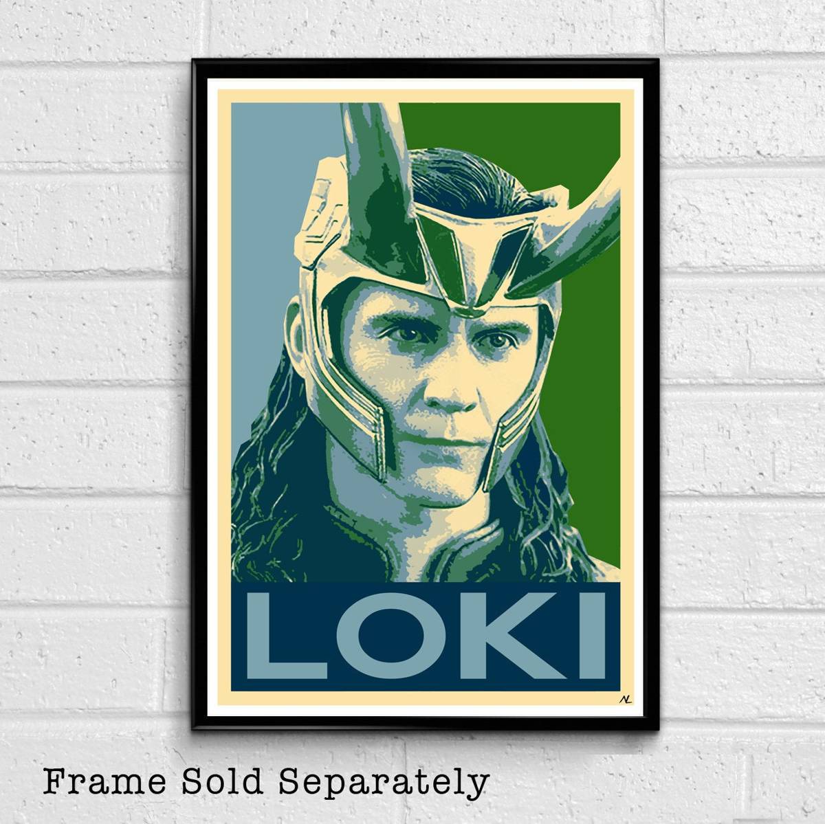 Loki Political Illustration #2 - Ragnarok &amp;Amp;Amp; Avengers Marvel Film Superhero Movie Comicbook - Poster | Canvas Wall Art Print