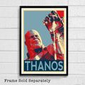 Thanos Illustration #1 -Avengers Infinity War Endgame Marvel Film Superhero Movie Comicbook - Poster | Canvas Wall Art Print