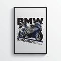 Bmw S1000Rr Motorcycle Print Sports Bike Motorbike - Poster | Canvas Wall Art Print