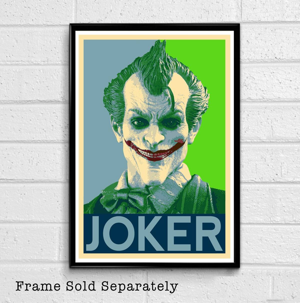 Joker Political Illustration #2 - Superhero Comicbook Film Movie - Poster | Canvas Wall Art Print