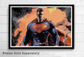Superman Man Of Steel Illustration #2 - Justice League Superhero Comicbook - Poster | Canvas Wall Art Print