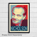 Jack Nicholson Political Illustration #3 - Hollywood Icon Movie Film - Poster | Canvas Wall Art Print