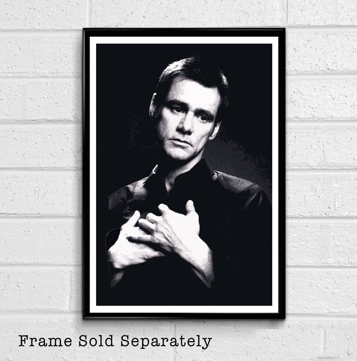 Jim Carrey Illustration - Hollywood Comedian Icon Movie Film - Poster | Canvas Wall Art Print