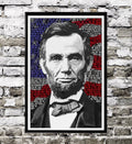 The Gettysburg Address By United States President Abraham Lincoln Illustration - American - Poster | Canvas Wall Art Print