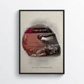Michael Schumacher F1 Art, F1 Gift, Formula 1, Racing Helmet, Ferrari, Mercedes - Poster | Canvas Wall Art Print