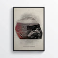 Fernando Alonso F1 Art, F1 Gift, Formula 1, Racing Helmet, Mclaren - Poster | Canvas Wall Art Print