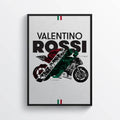 Valentino Rossi Moto Gp Motorcycle, Motorbike Print, Vr46, Italian Gp - Poster | Canvas Wall Art Print