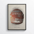 Ayrton Senna Da Silva Formula 1 Racing Print - Poster | Canvas Wall Art Print
