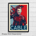 Cable From Deadpool 2 Illustration - Marvel Superhero Movie Comicbook Film - Poster | Canvas Wall Art Print