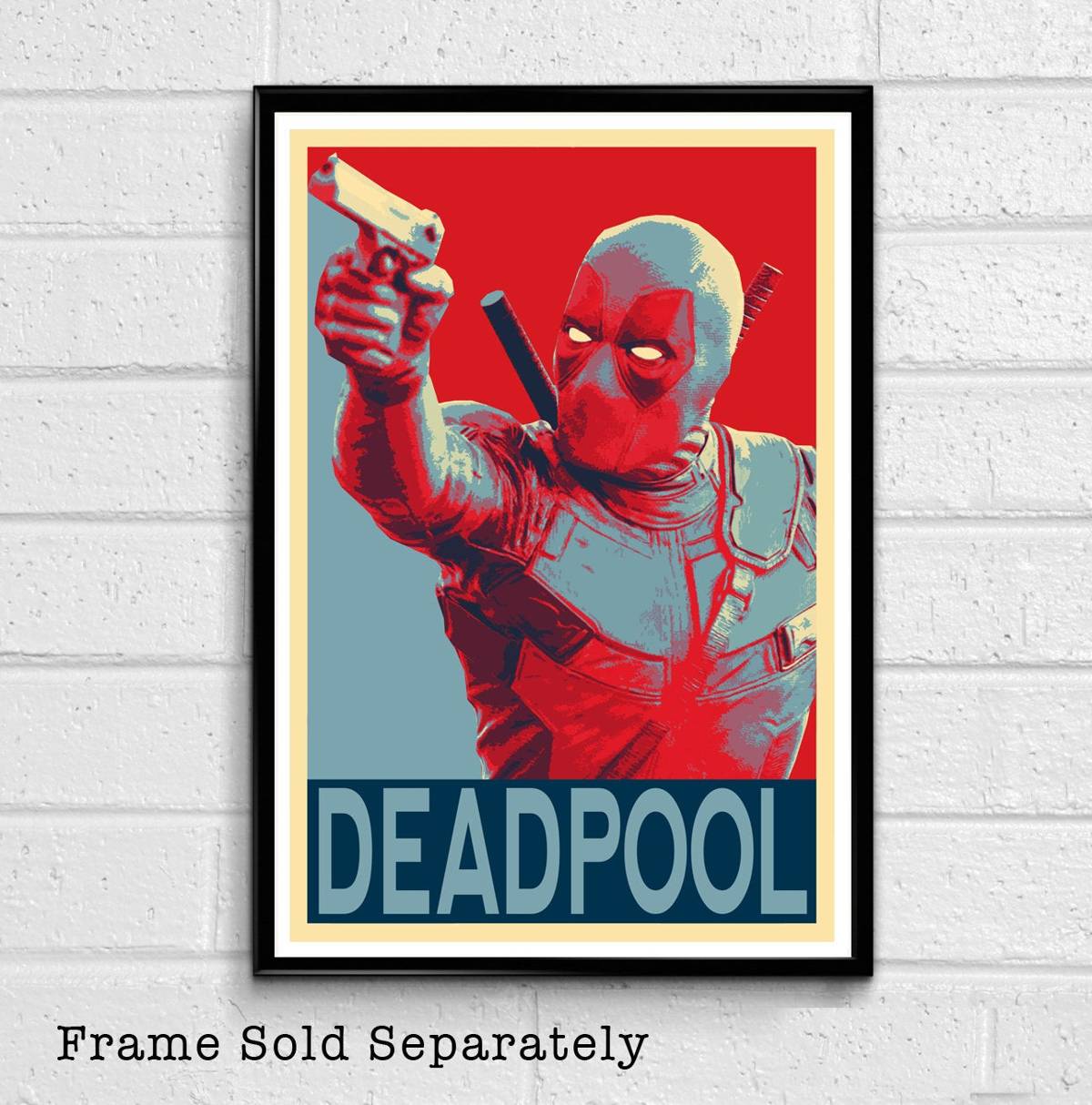 Deadpool Political Illustration #2 - Marvel Superhero Movie Comicbook Film - Poster | Canvas Wall Art Print