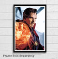 Dr Strange Benedict Cumberbatch Illustration - Marvel Superhero Movie Comicbook Film - Poster | Canvas Wall Art Print