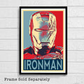 Iron Man Political Poster #3 Illustration - Marvel Avengers Film Movie Superhero Comicbook - Poster | Canvas Wall Art Print