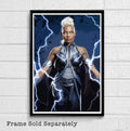 Storm Xmen Illustration - Marvel Superhero Movie Comicbook Film - Poster | Canvas Wall Art Print