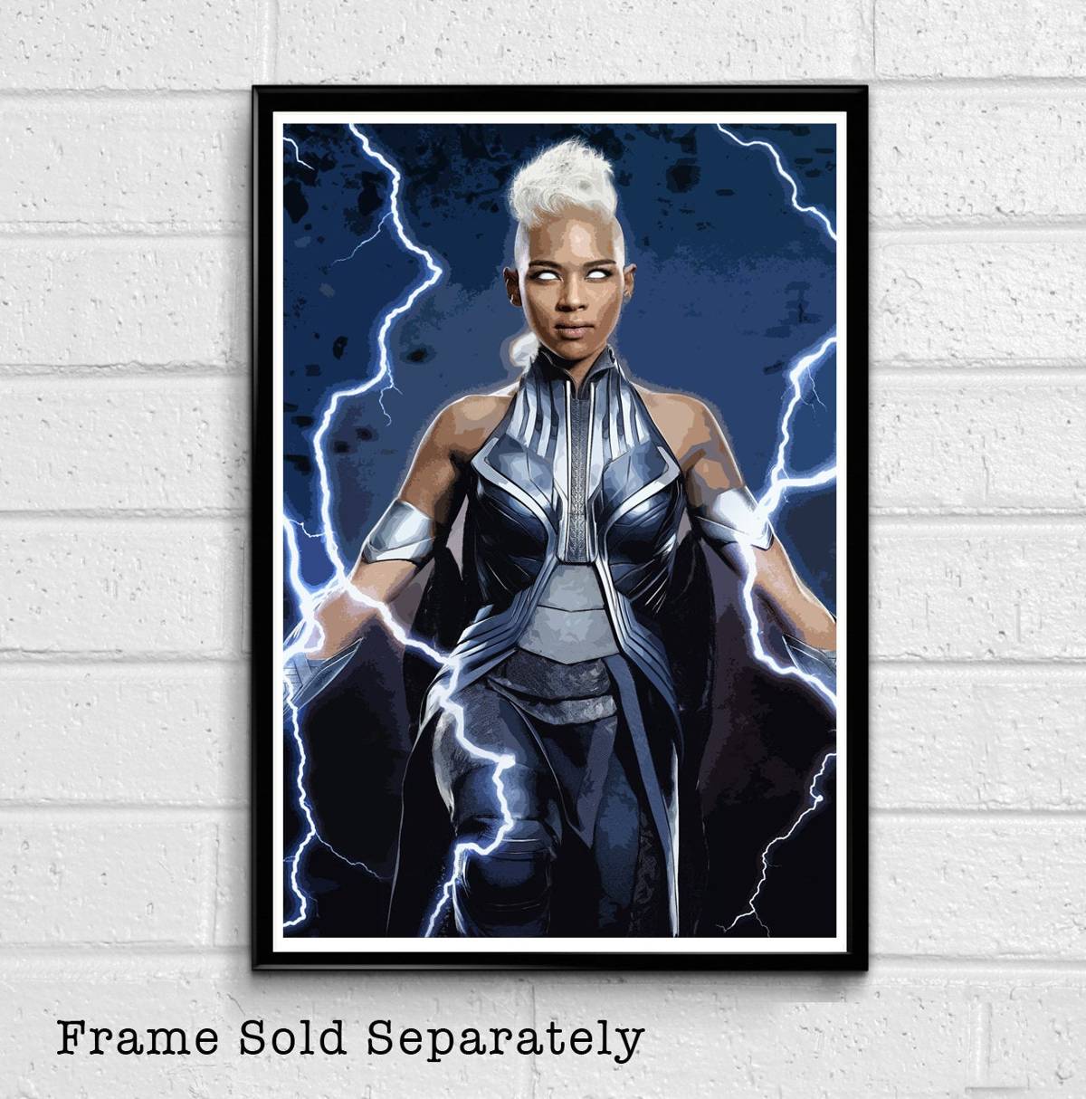 Storm Xmen Illustration - Marvel Superhero Movie Comicbook Film - Poster | Canvas Wall Art Print