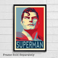 Superman Political Llustration #2 - Superhero Movie Comicbook - Poster | Canvas Wall Art Print
