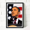 United States President Barack Obama Illustration - American - Poster | Canvas Wall Art Print