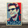 Jurassic Park Jeff Goldblum Chaos Illustration - Ian Malcolm Wall Art - Poster | Canvas Wall Art Print