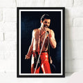 Freddie Mercury Of Queen Illustration #6 - Rock And Roll Music Icon - Poster | Canvas Wall Art Print