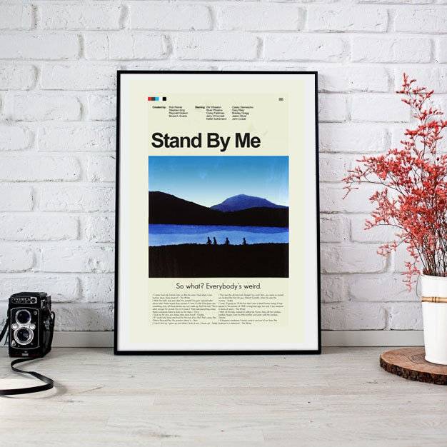 Stand By Me Mid-Century Modern Inspired Print - Poster | Canvas Wall Art Print