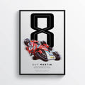Guy Martin Tt British Motorcycle Racer Motorbike Road Racer - Poster | Canvas Wall Art Print