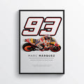 Marc Marquez 2018 Bike Moto Gp Motorcycle Motorbike - Poster | Canvas Wall Art Print
