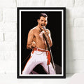 Freddie Mercury Of Queen Illustration #7 - Rock And Roll Music Icon - Poster | Canvas Wall Art Print