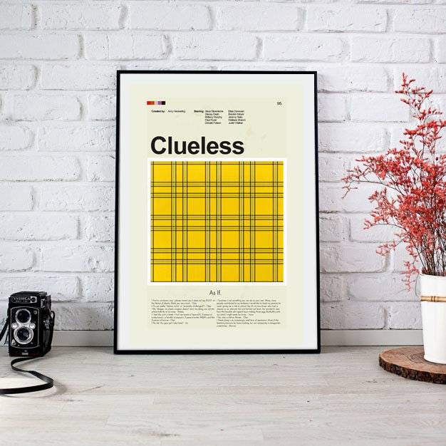 Clueless Mid-Century Modern Inspired Print - Poster | Canvas Wall Art Print