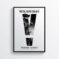 Metal Gear Solid V Video Game Ground Zeroes Black &amp;Amp;Amp; White - Poster | Canvas Wall Art Print