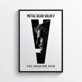 Metal Gear Solid V Video Game The Phantom Pain Black &amp;Amp;Amp; White - Poster | Canvas Wall Art Print