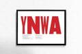 Ynwa - You'Ll Never Walk Alone Liverpool Lfc Song Quote Wall Art - Poster | Canvas Wall Art Print