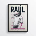 Ra??Onz?Z Blanco Real Madrid Football, Football Print, Sports Wall Art - Poster | Canvas Wall Art Print