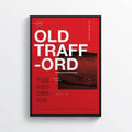 Manchester United Old Trafford Stadium Mufc Wall Art - Poster | Canvas Wall Art Print