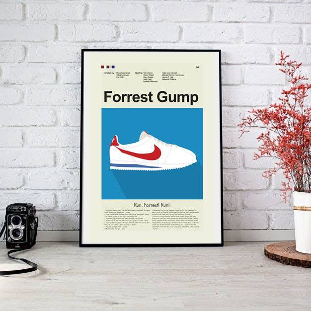 Forrest Gump Mid-Century Modern Inspired Print - Poster | Canvas Wall Art Print