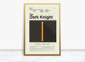 The Dark Knight Mid-Century Modern Inspired Print - Poster | Canvas Wall Art Print