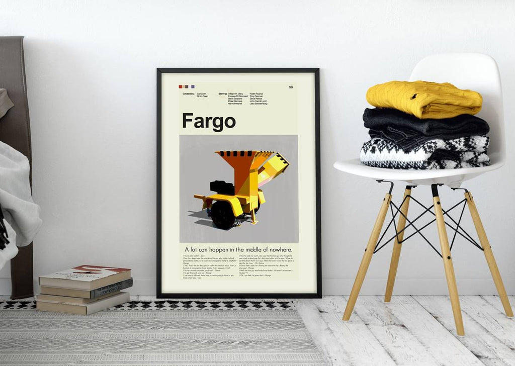 Fargo Mid-Century Modern Inspired Print - Poster | Canvas Wall Art Print